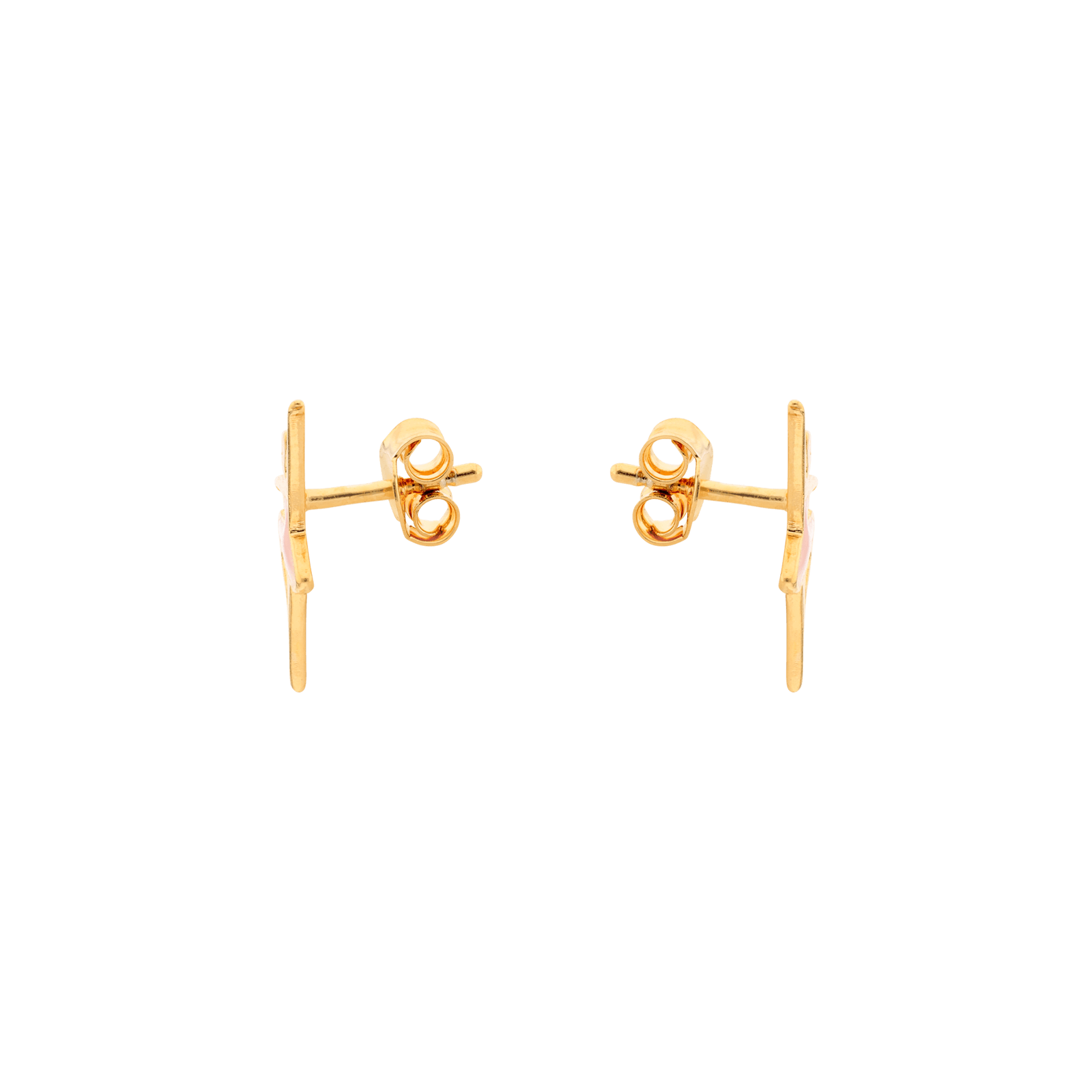 Boucles d'Oreilles Plaqué or Enfant danseuse Émaillé