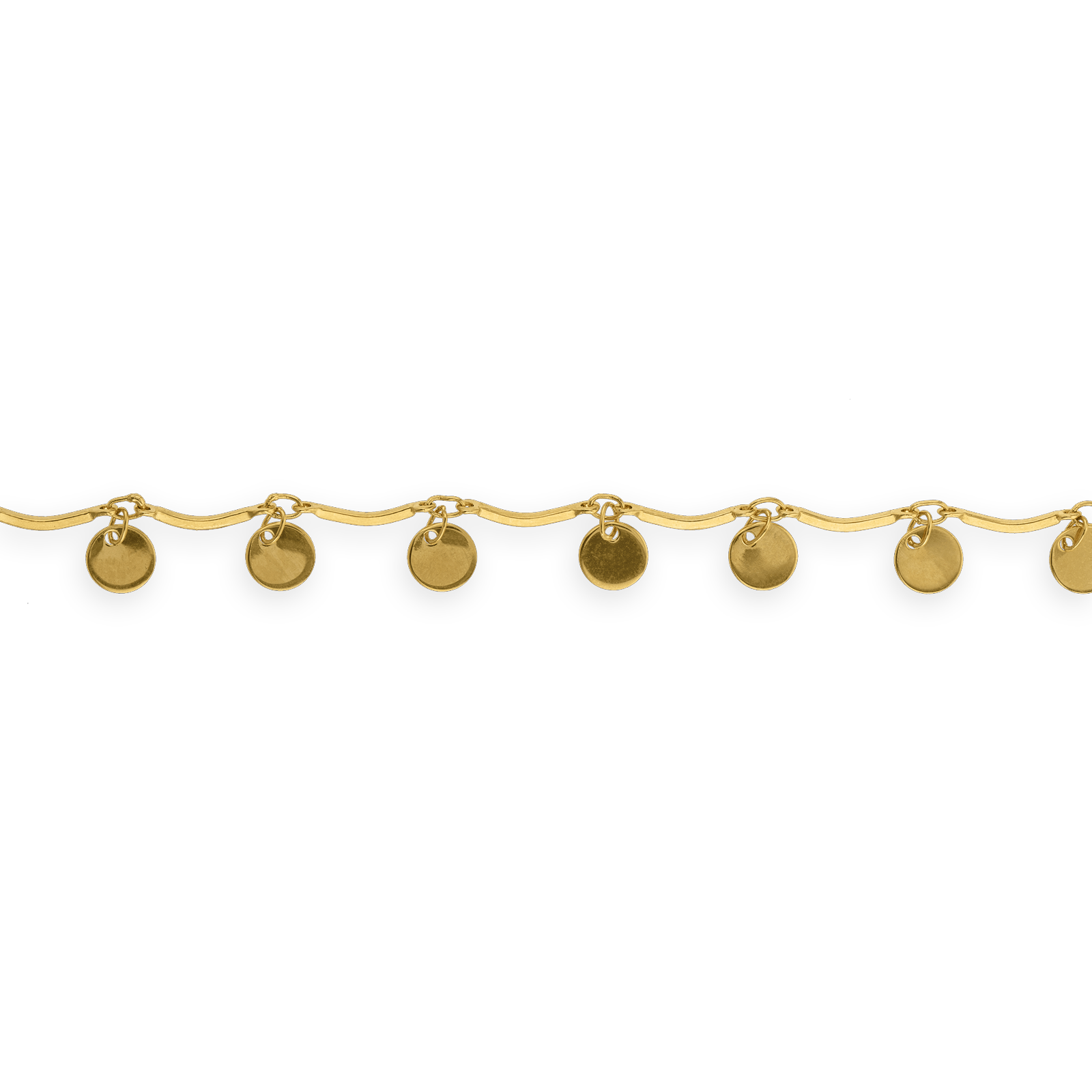 Chaîne Cheville Plaqué Or Breloques
