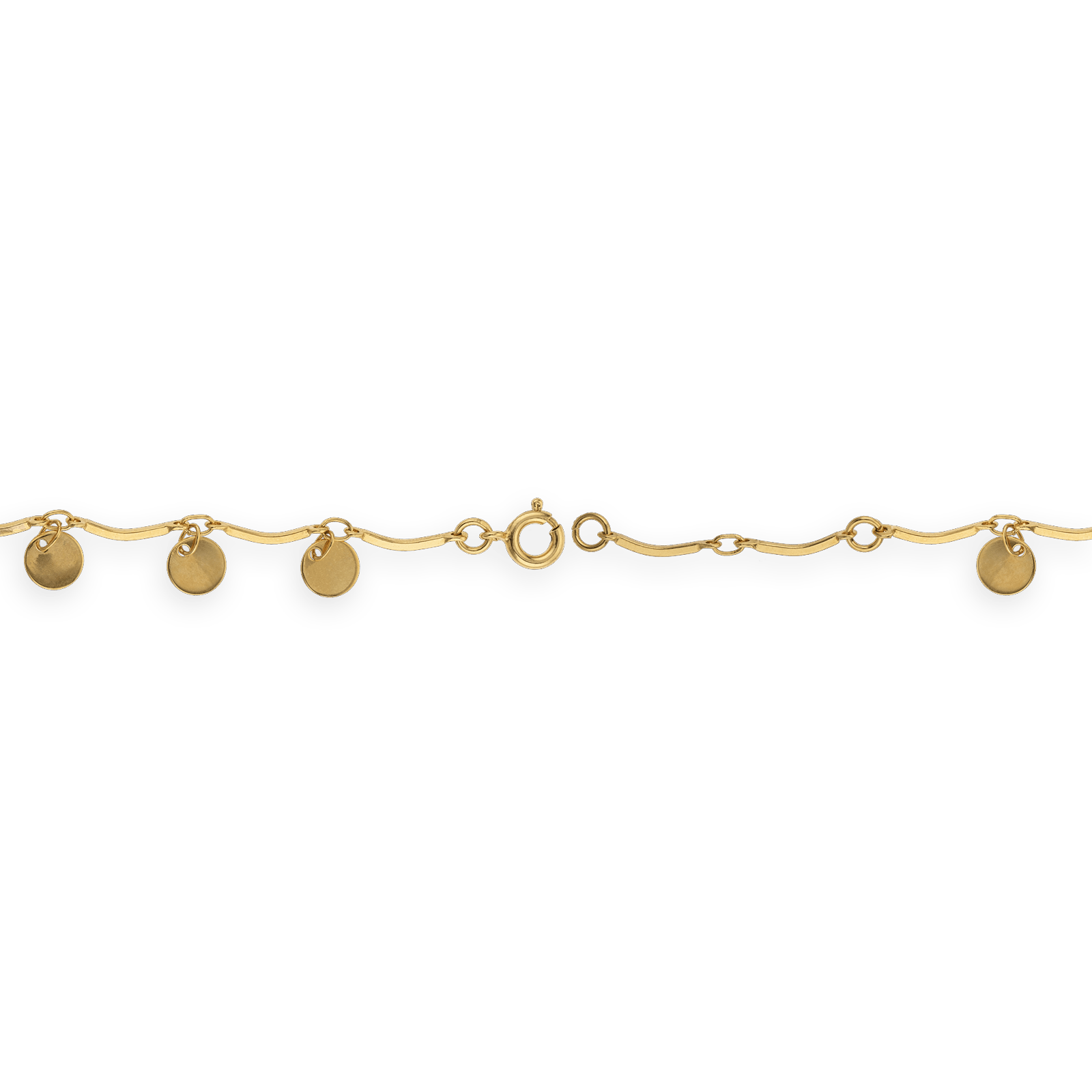 Chaîne Cheville Plaqué Or Breloques