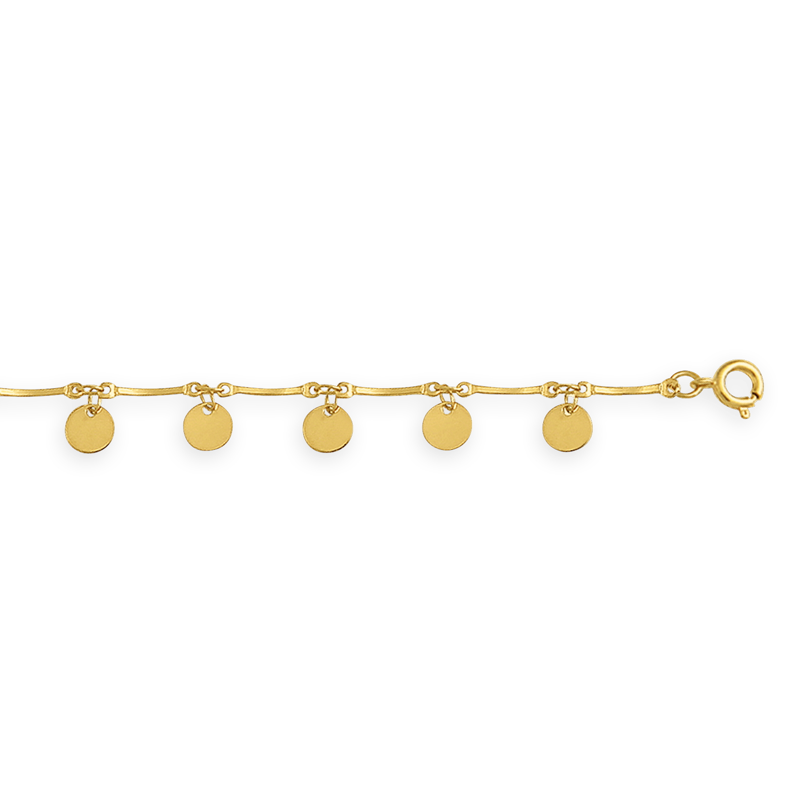 Chaîne Cheville Plaqué Or Breloques