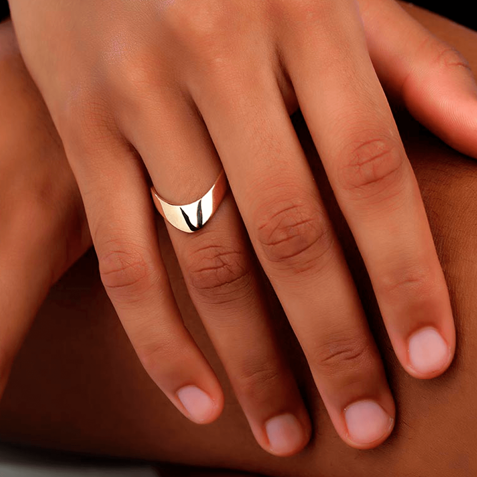 Bague Plaqué Or Alliance Africaine