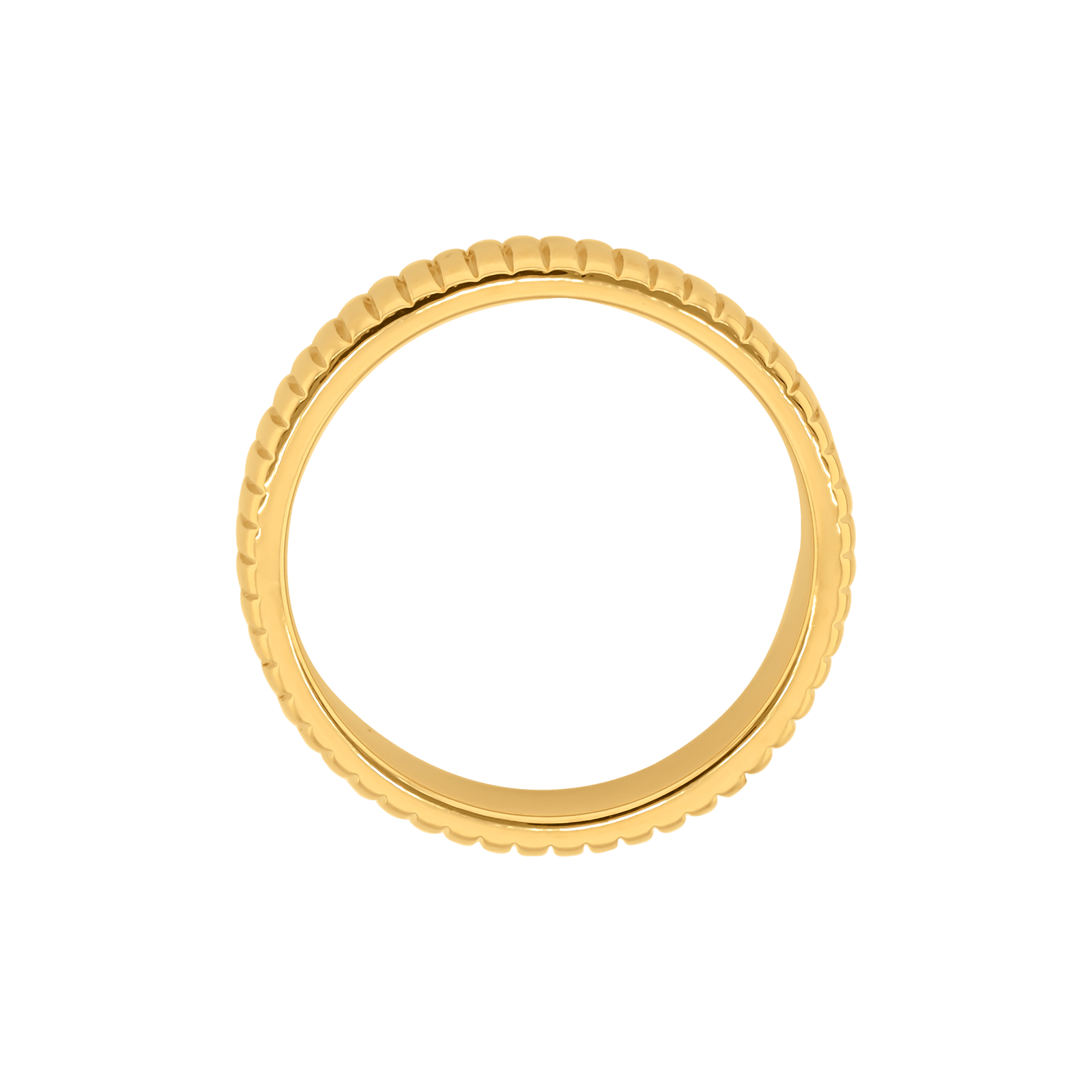 Bague Plaqué or barres