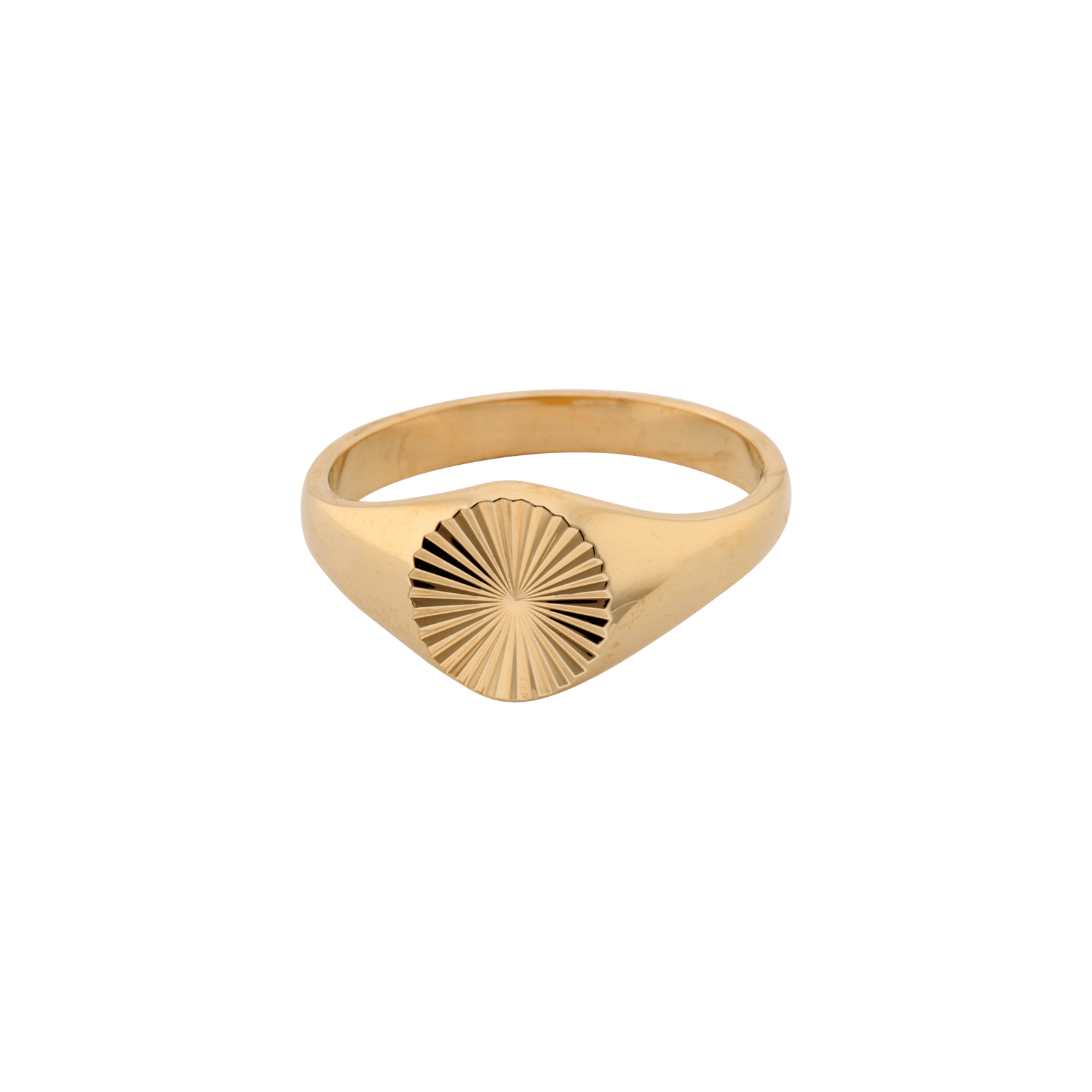 Bague Plaqué or chevaliere ronde