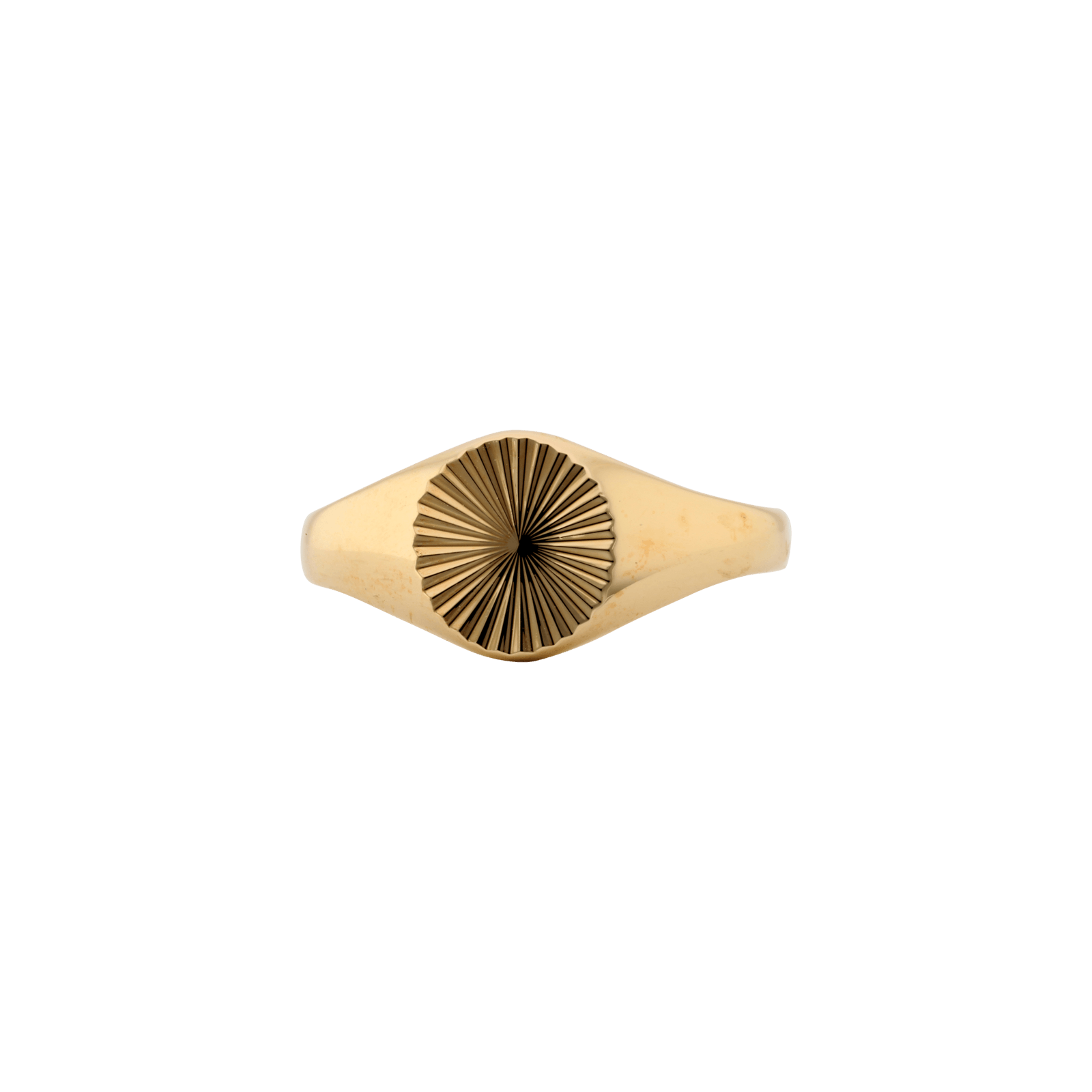 Bague Plaqué or chevaliere ronde