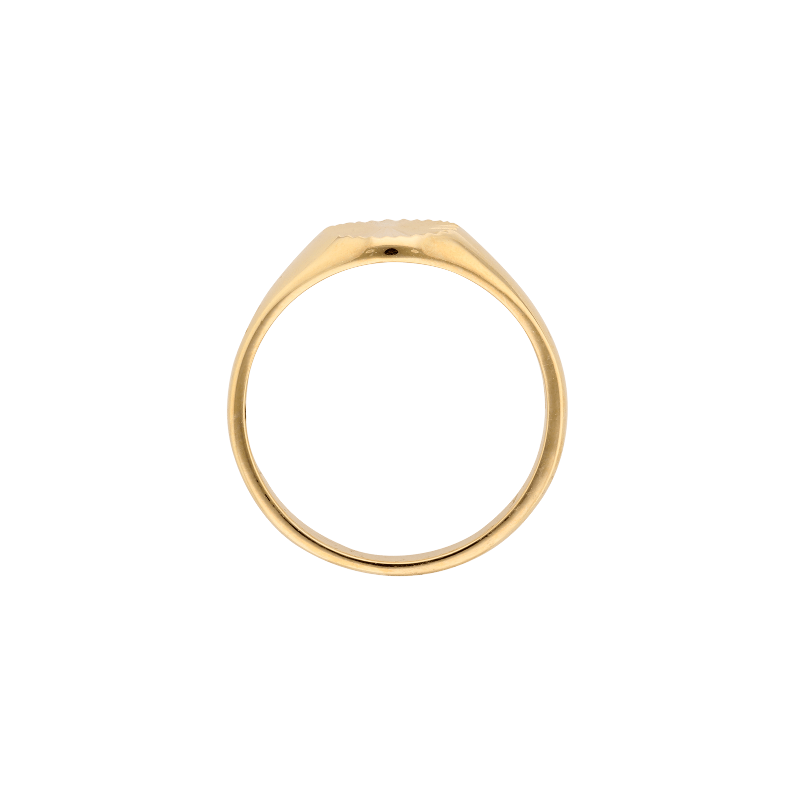 Bague Plaqué or chevaliere ronde