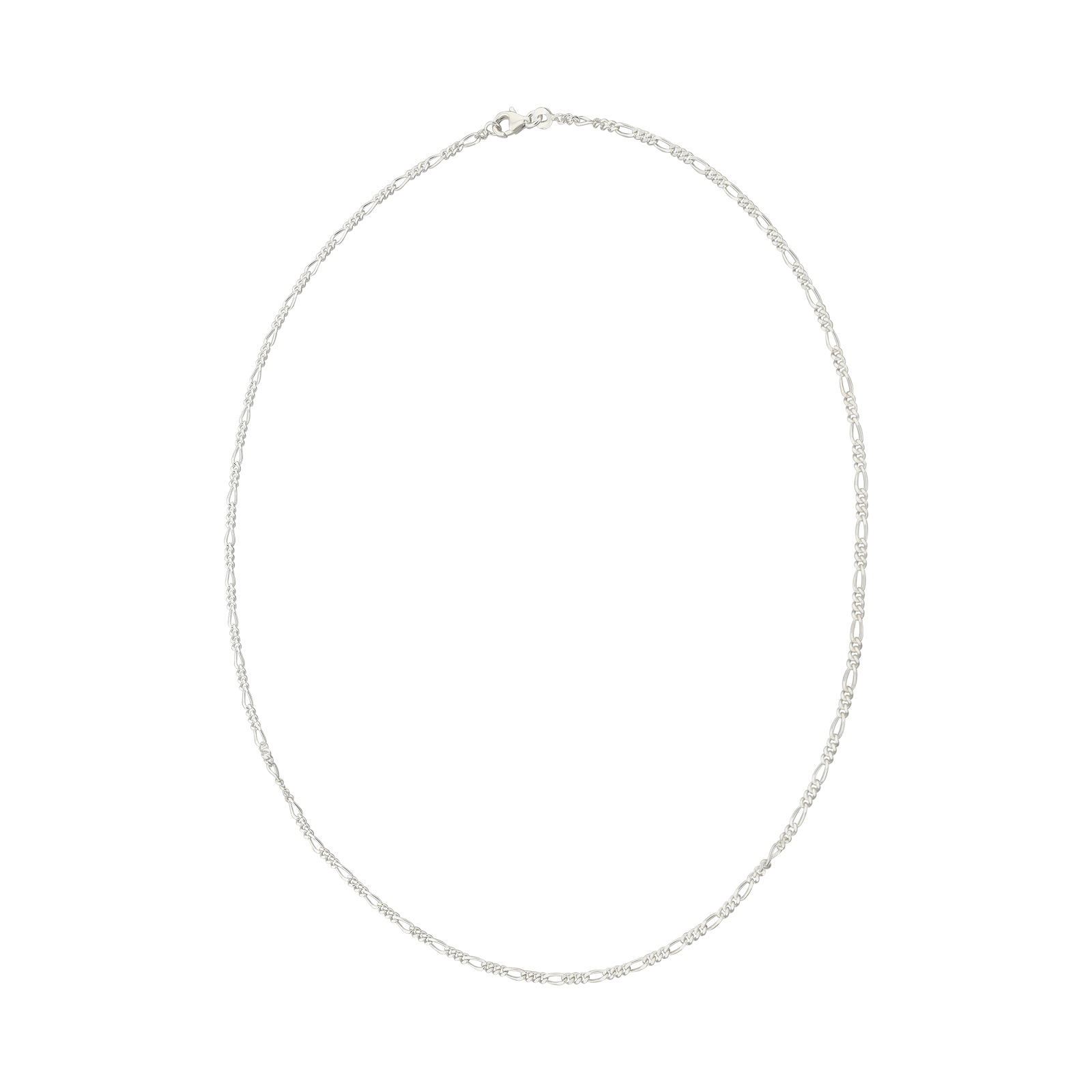Collier Alterné 1 plus 3 50cm Argent