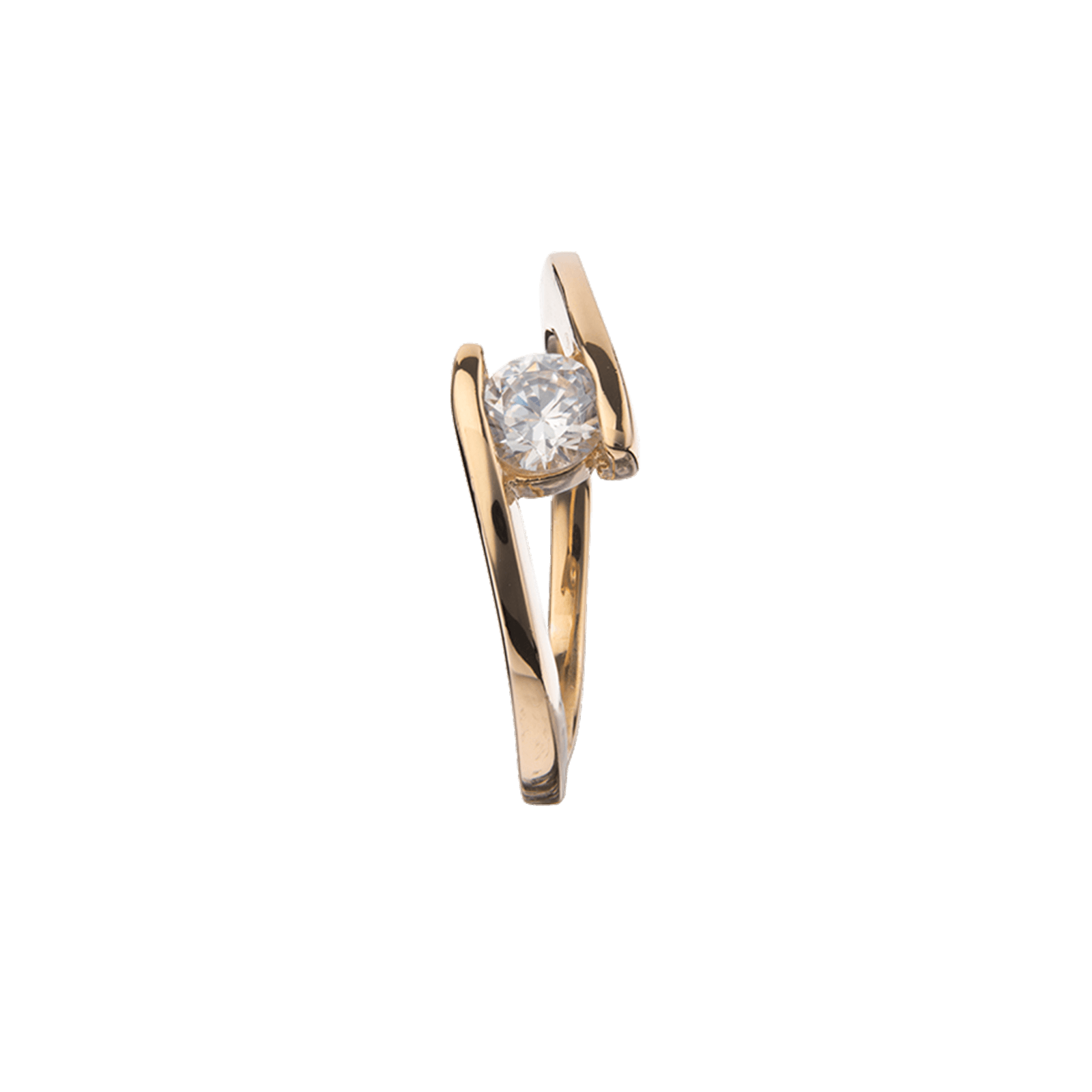 Bague Plaqué Or Zirconium