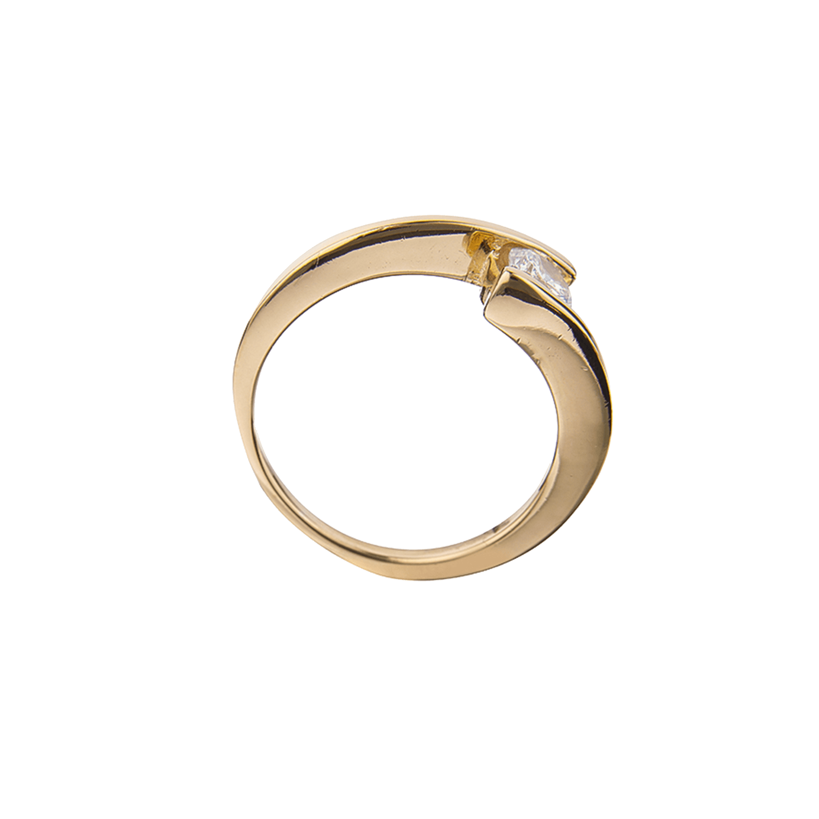 Bague Plaqué Or Zirconium