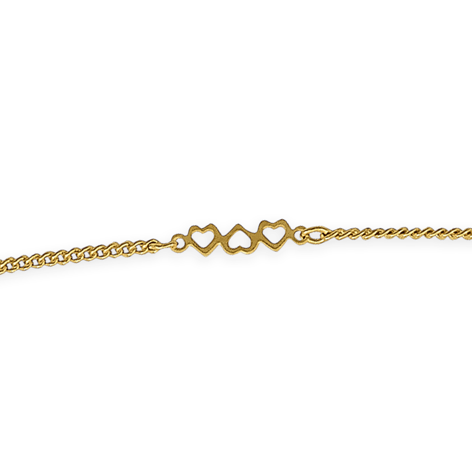 Chaîne Cheville Plaqué Or Etoiles