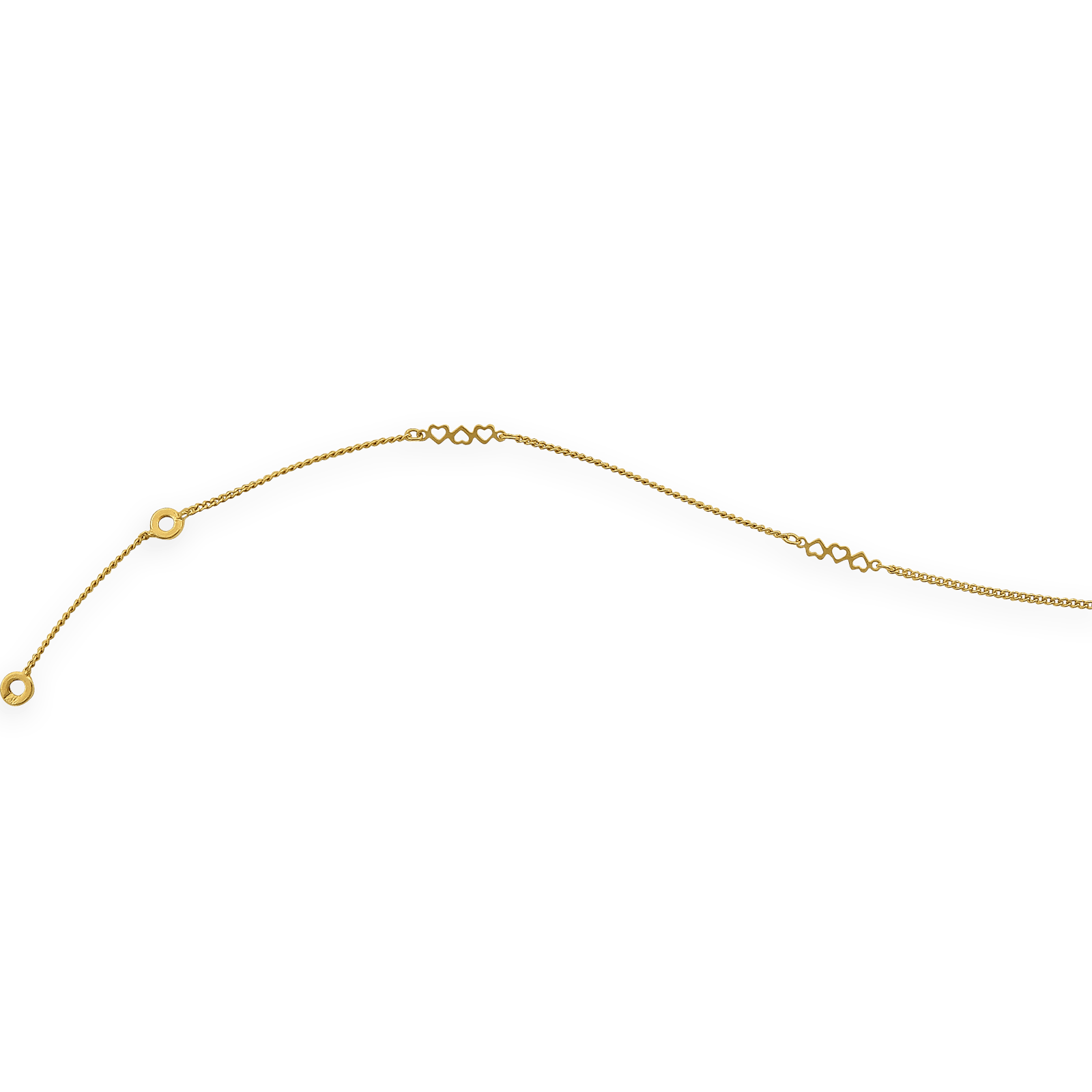 Chaîne Cheville Plaqué Or Etoiles