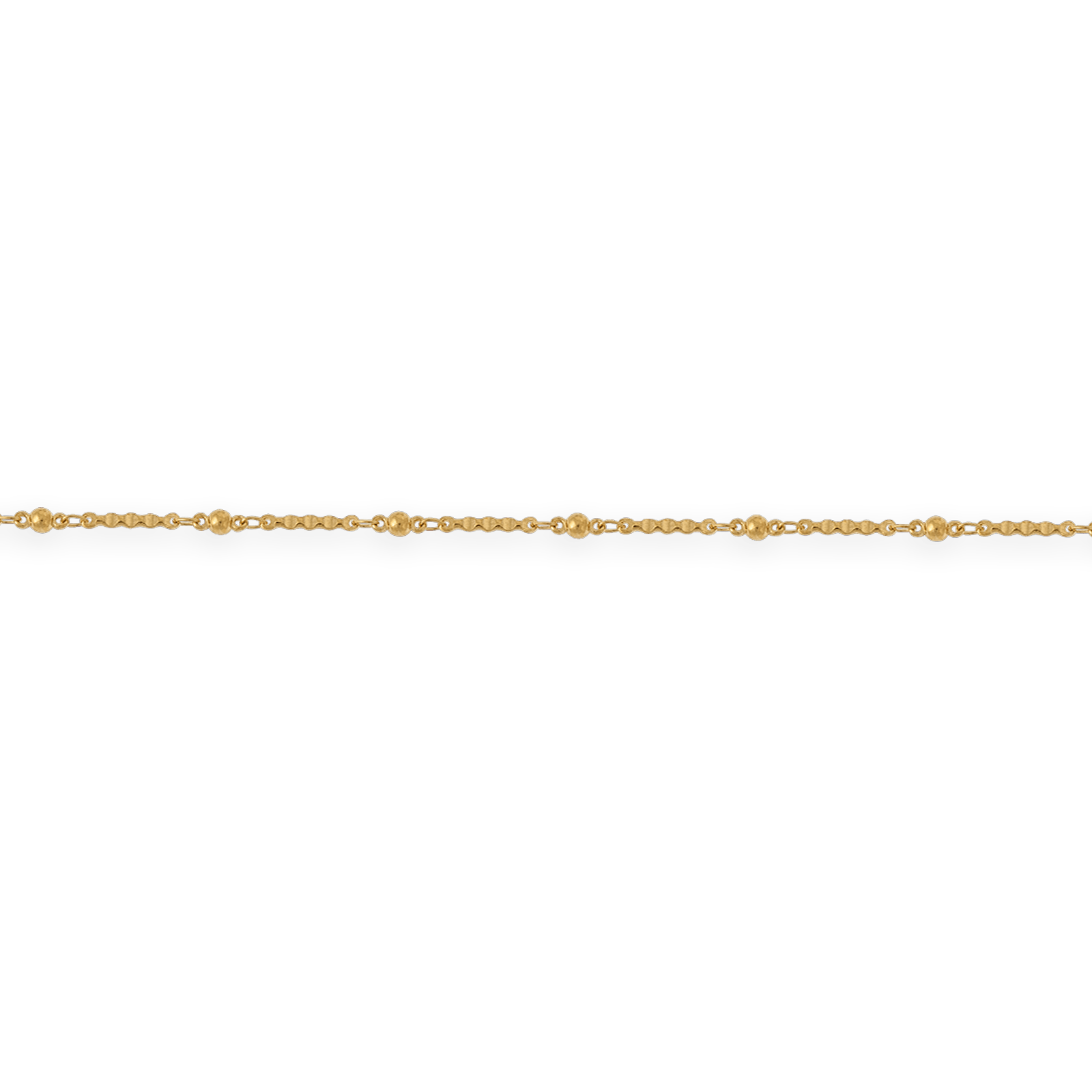 Chaîne Cheville Plaqué Or Grain D'or