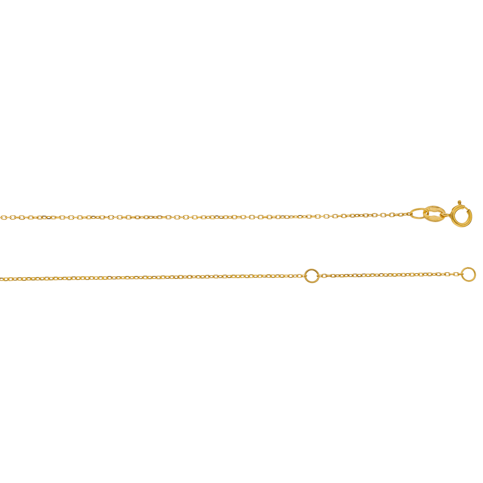 Collier 1 nœud 12 millimètres lisse 42+3 centimètres