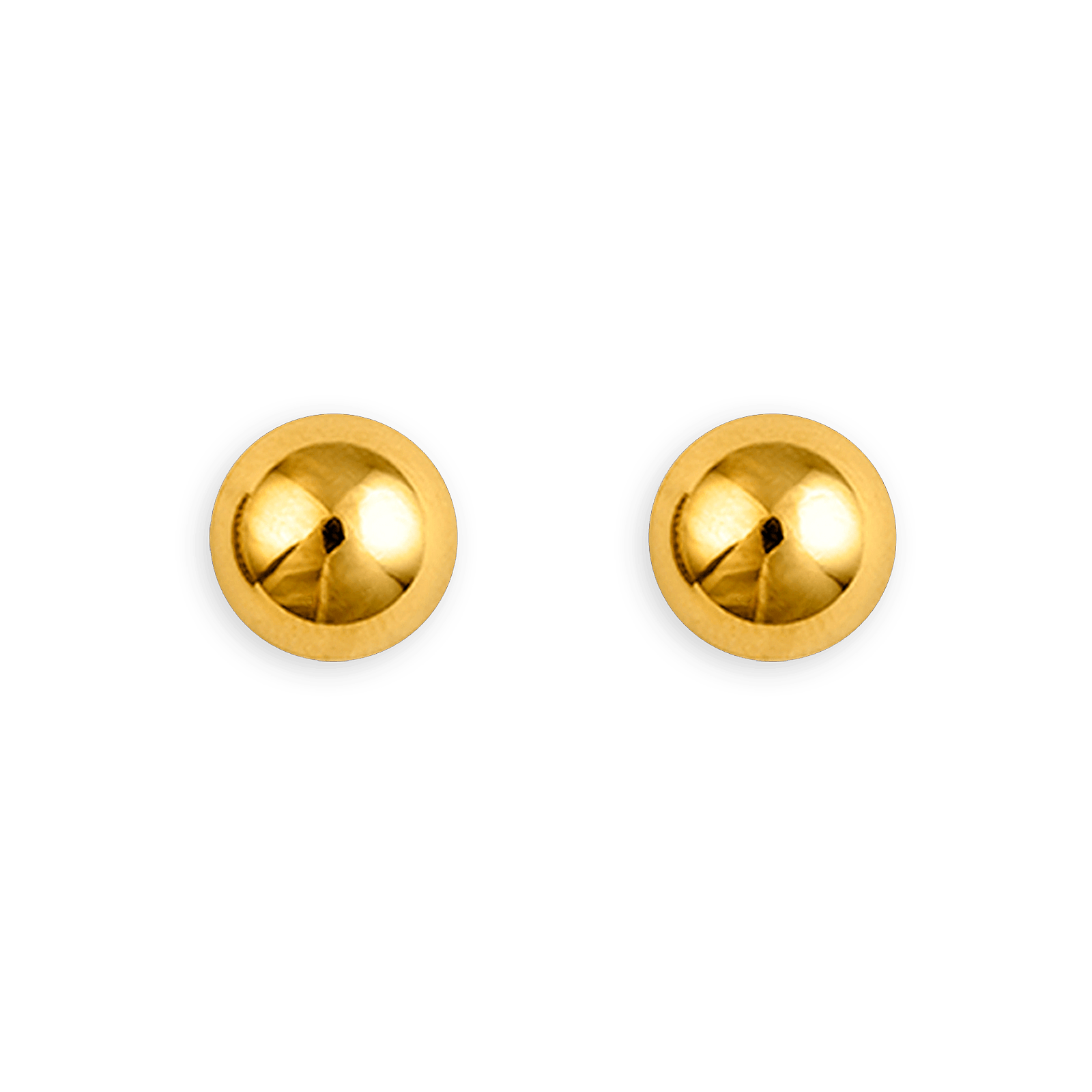 Boucles d'oreilles Bouton Plaqué or 10 mm