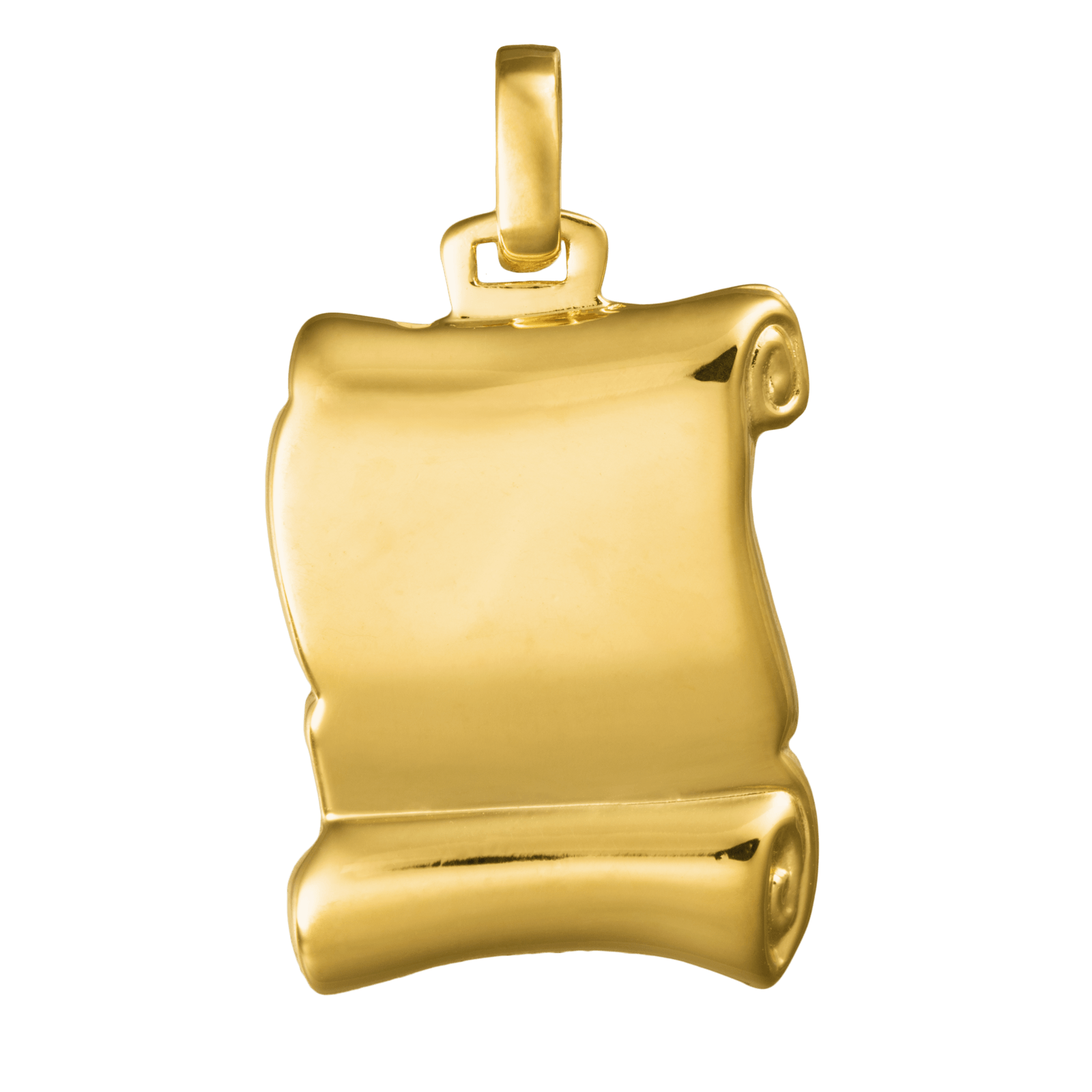 Pendentif Plaqué or parchemin grand