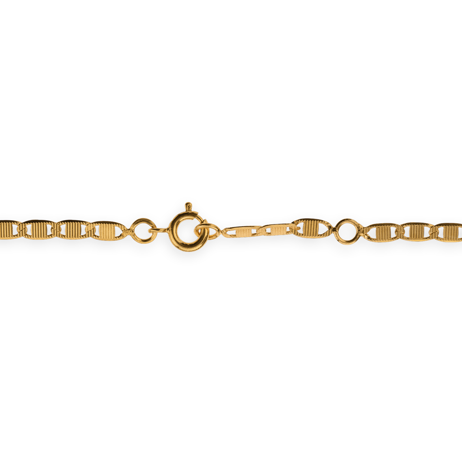 Chaîne Cheville Plaqué Or Maille Marine