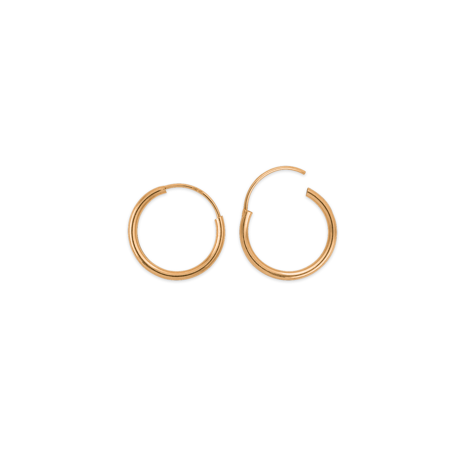 créoles or 18 carats fléxibles 15mm