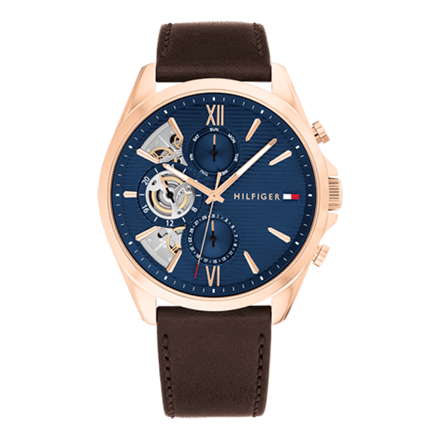 Montre Tommy Hilfiger en Cuir Marron - 1710645