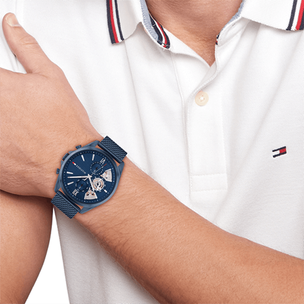 Montre Tommy Hilfiger Quartz Homme Baker Bleu - 1710648