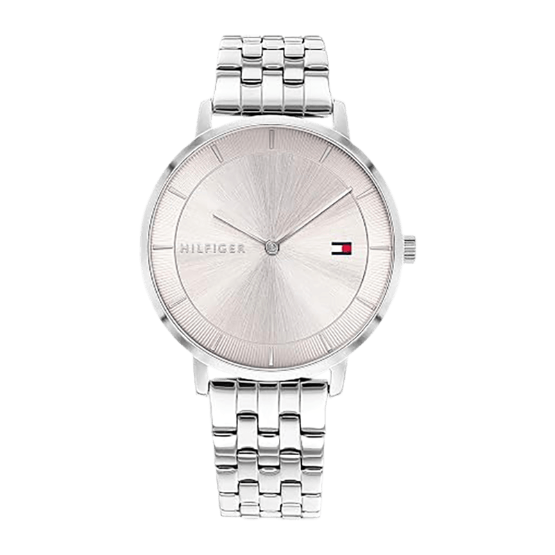 Montre Femme Tommy Hilfiger Tea  Bracelet Acier Argenté Cadran Rose -1782283