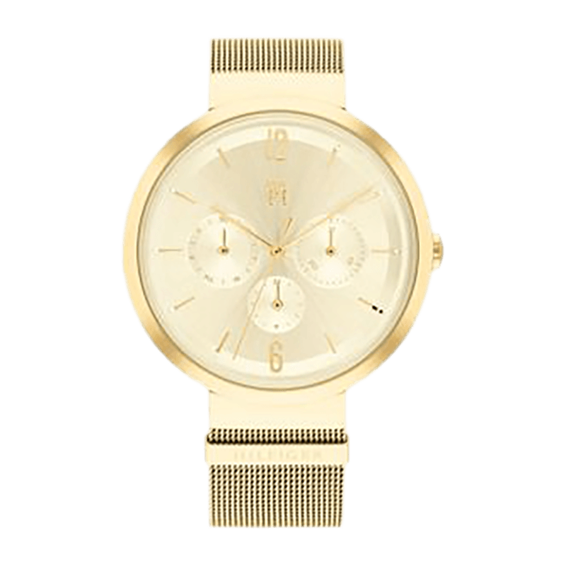 Montre Femme Tommy Hilfiger Lidia  Bracelet Acier Milanais Doré  Cadran Doré – 1782539