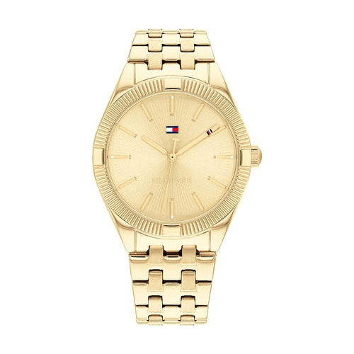 Montre Tommy Hilfiger Quartz cadran or jaune bracelet acier or jaune