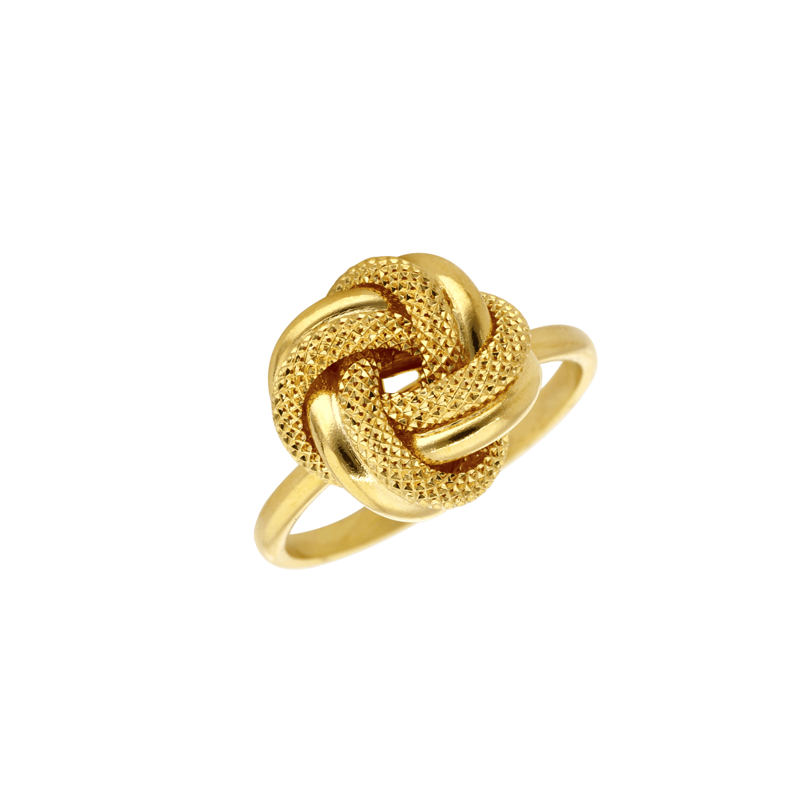 bague noeud lisse et godronné 13mm