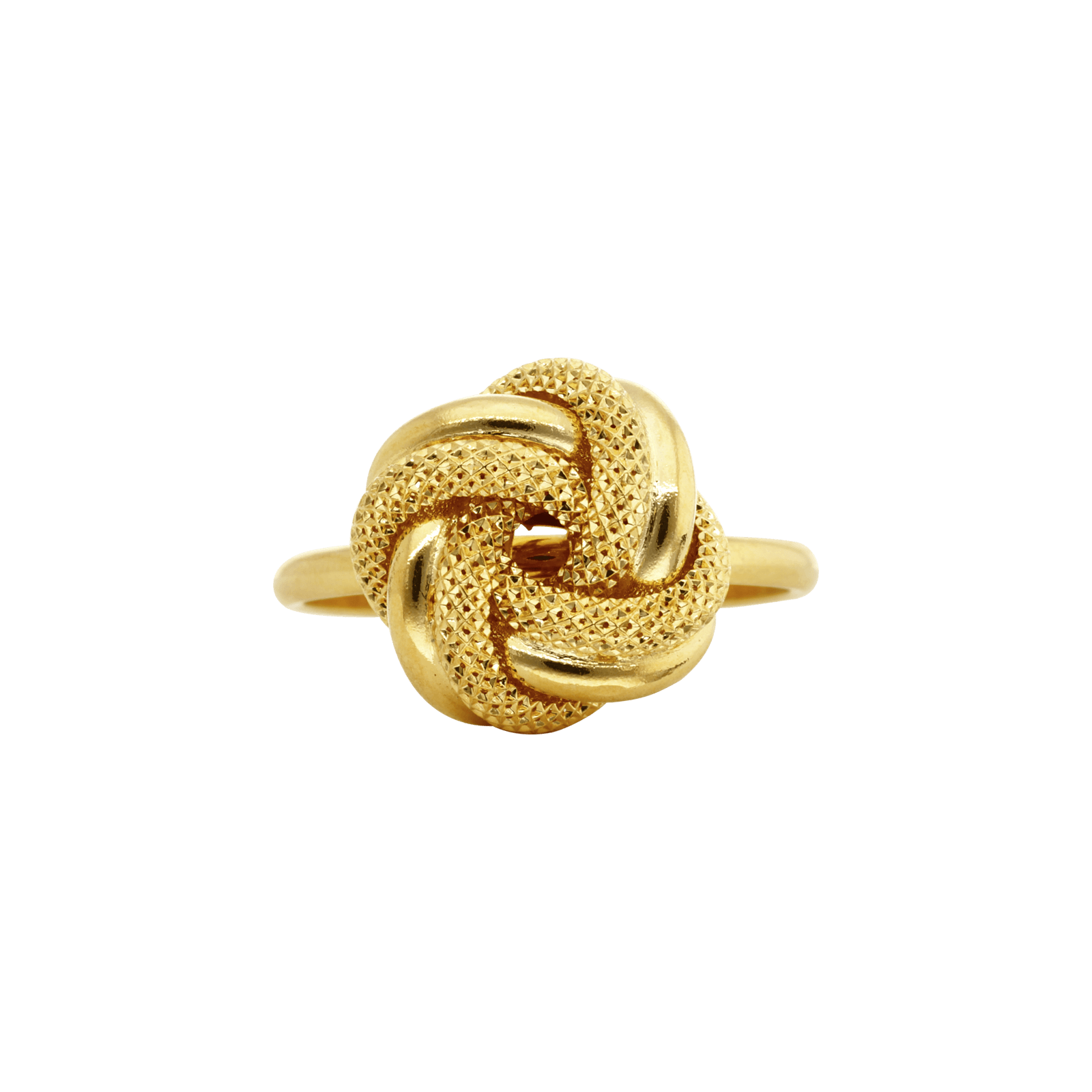 bague noeud lisse et godronné 13mm