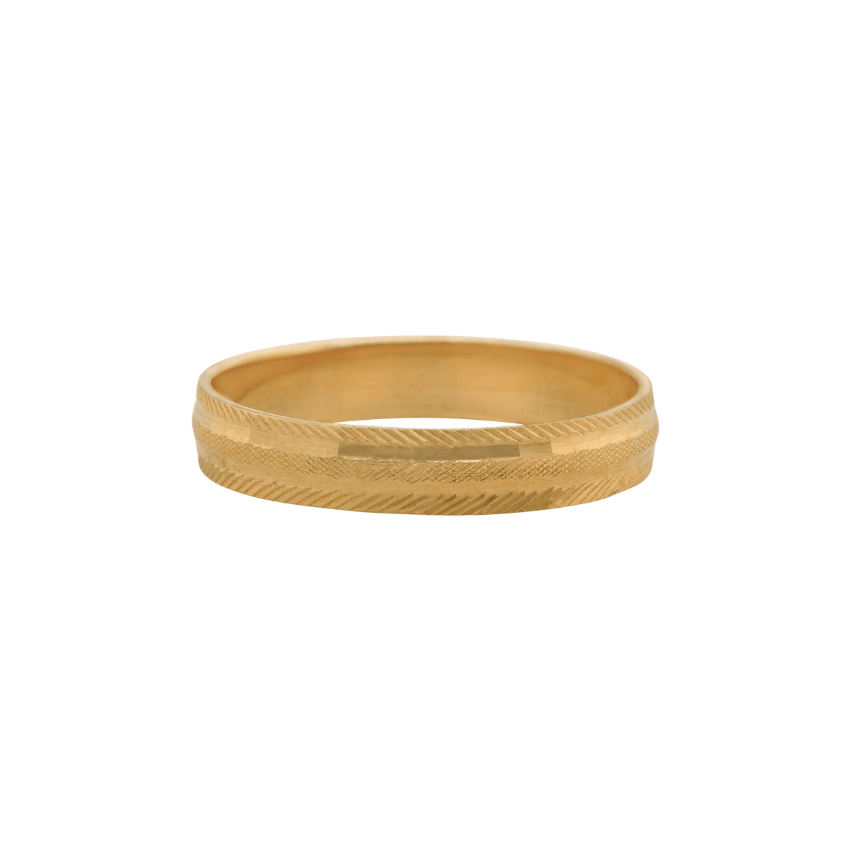 Alliance or 18 carats ciselée 3mm — taille 56