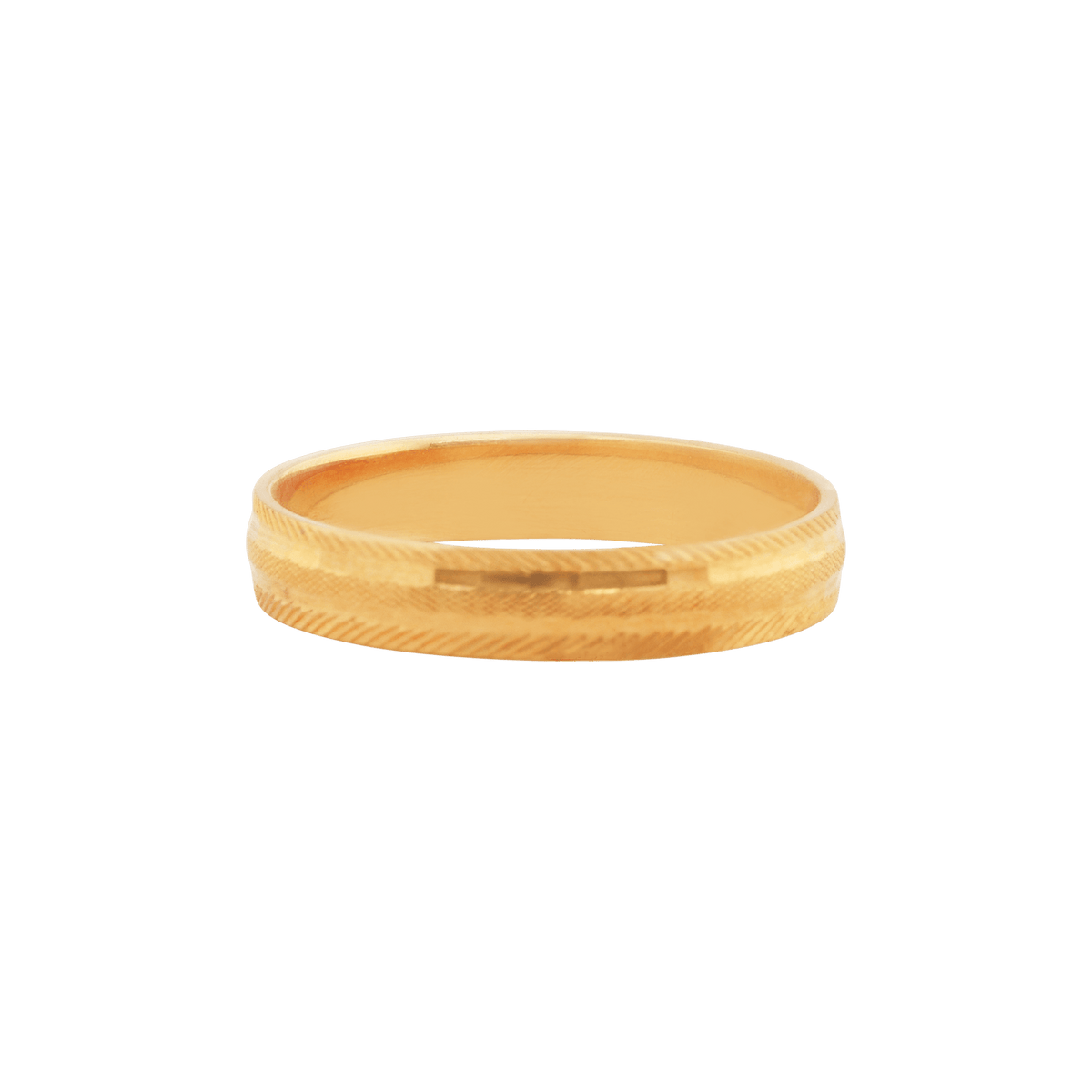 Alliance or 18 carats ciselée 3mm — taille 66