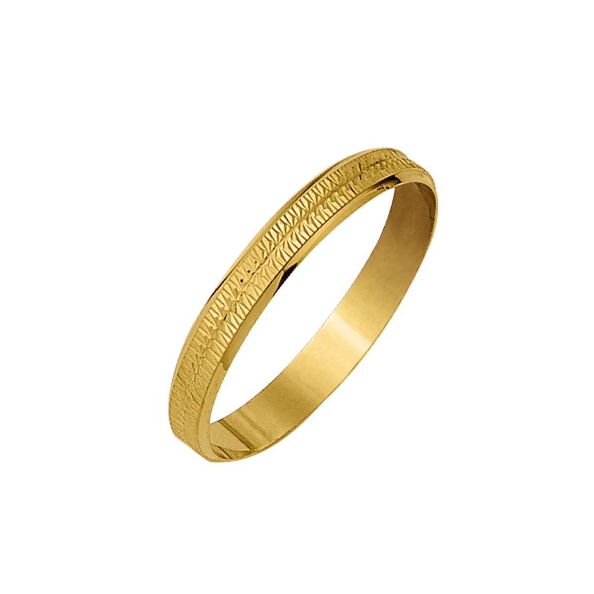 Alliance or 18 carats ciselée 3.3mm - taille 54