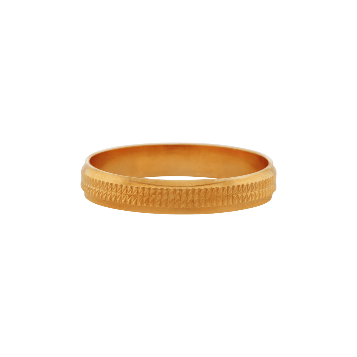 Alliance or 18 carats ciselée 3.3mm - taille 70