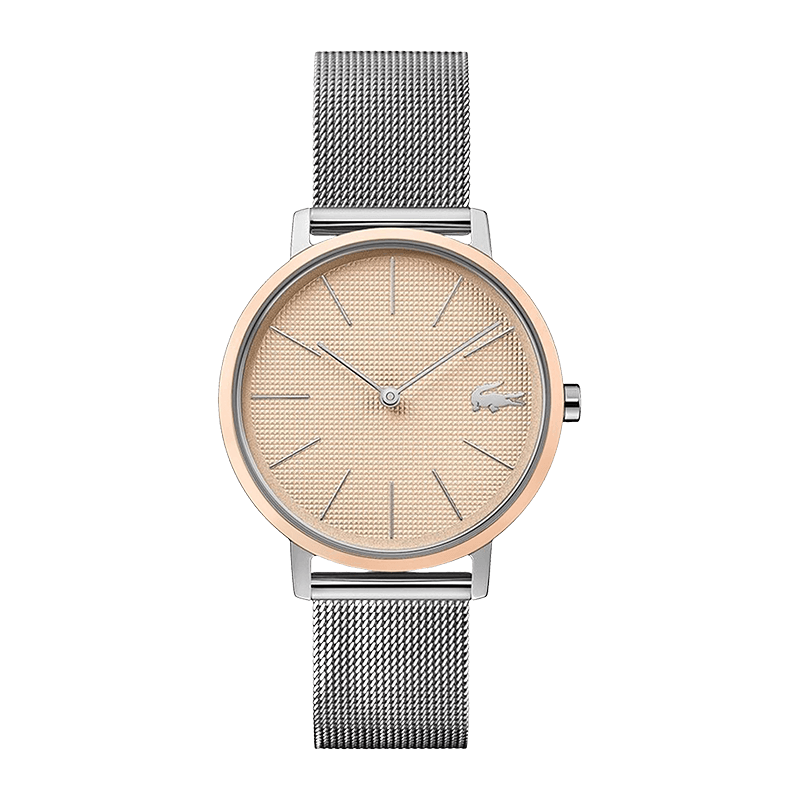 Montre Femme Lacoste Moon Bracelet Acier Milanais Argenté/Doré Rose – 2001072