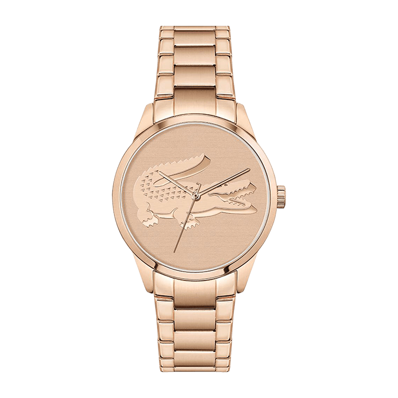 Montre Femme Lacoste Ladycroc Bracelet Acier Doré Rose –2001172
