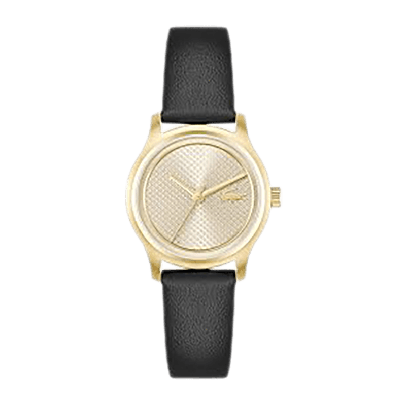 Montre Femme Lacoste Elyse  Bracelet Cuir Noir – 2001413