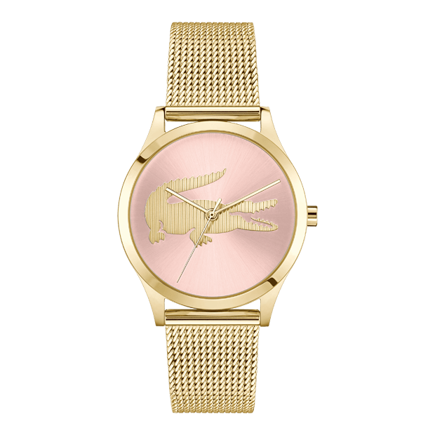 Montre Lacoste Collection Crocodelle en Acier et PVD Doré - 2001418