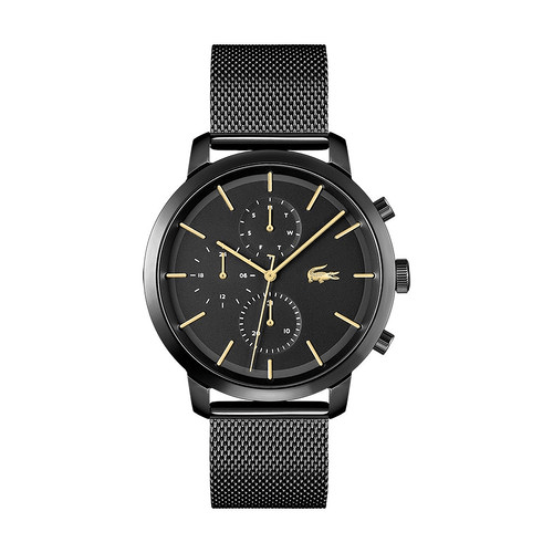 MONTRE HOMME Lacoste Quartz bracelet acier maille milanaise noir