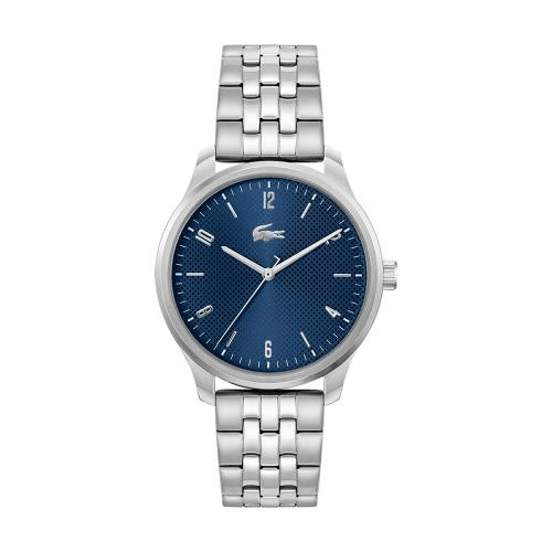 MONTRE HOMME Lacoste Quartz cadran bleu bracelet acier