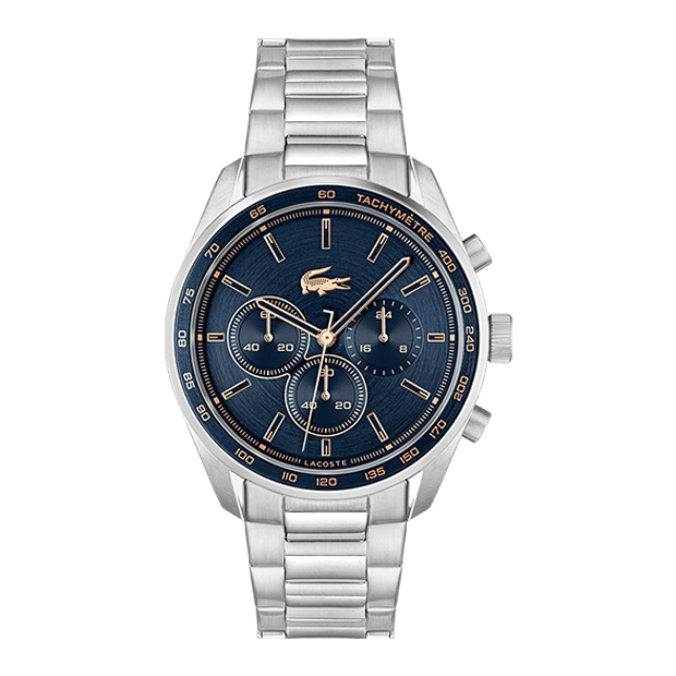MONTRE HOMME Lacoste Boston cadran bleu bracelet acier