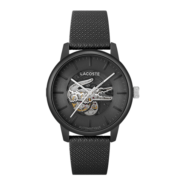 Montre Lacoste automatique boitier aluminium noir
