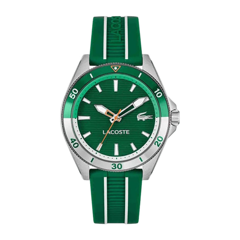 Montre Homme Lacoste Mainsail  Bracelet/Boîtier Argenté Cadran Vert – 2011455