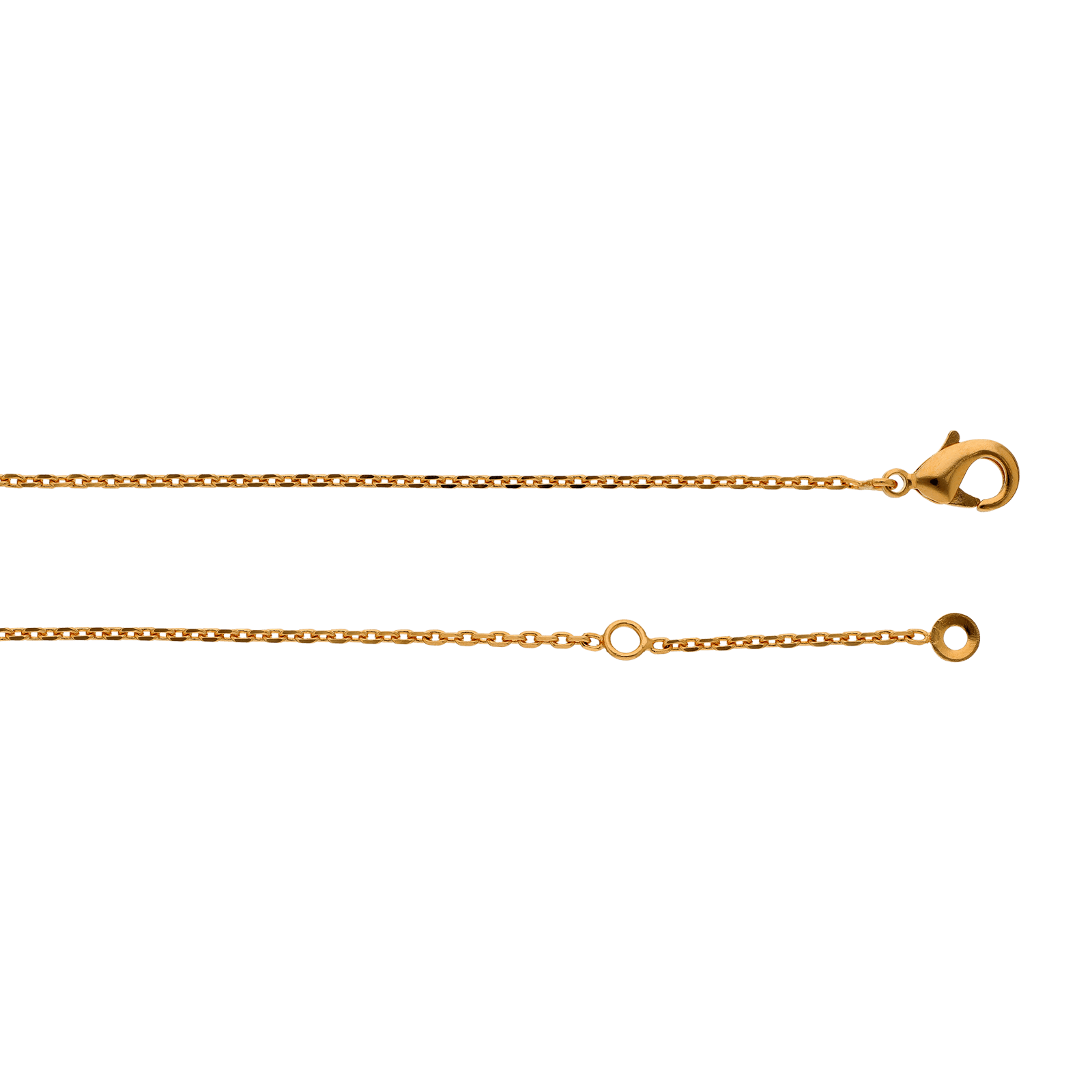 Collier Plaqué or 1 motif Forçat Grand modèle