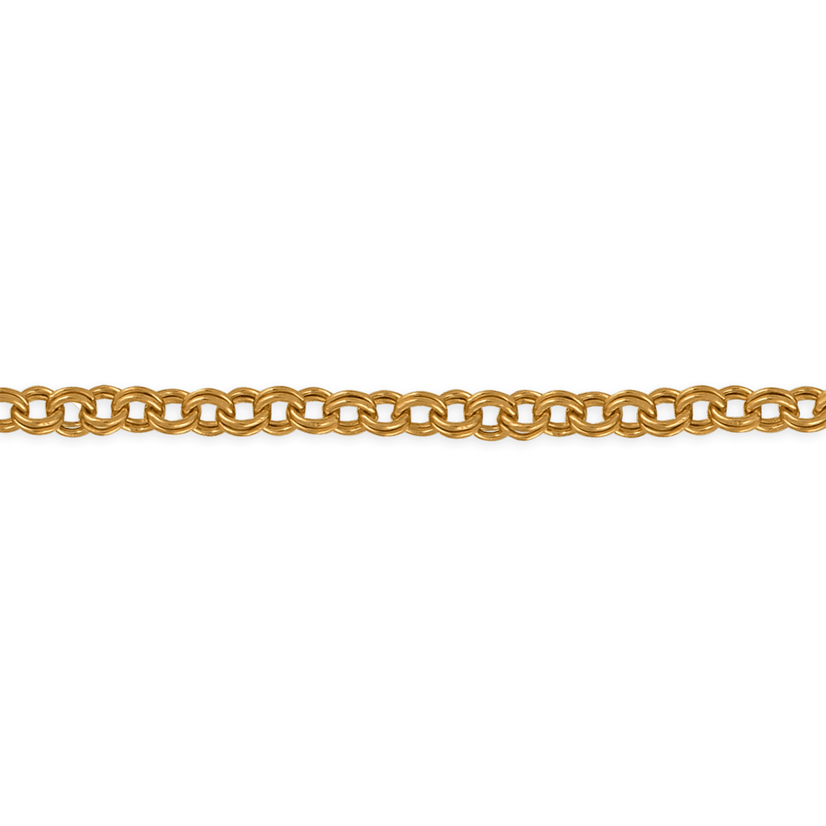 Collier Plaqué Or 2.2mm Ka 20*30mm 45cm