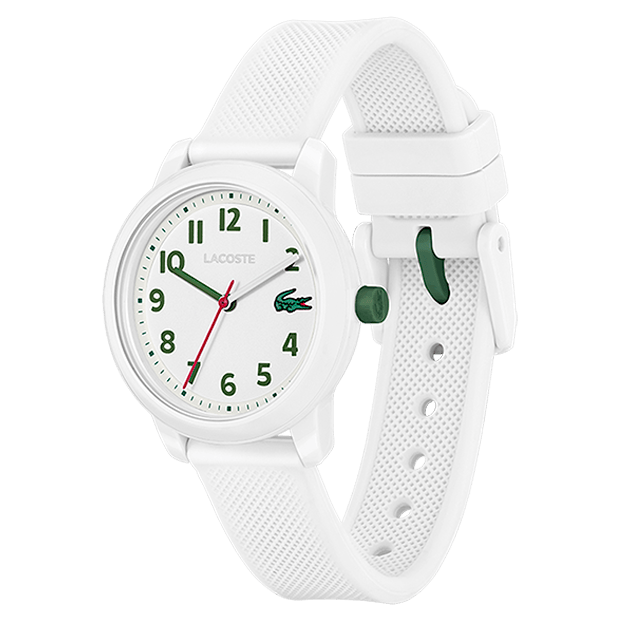 Montre Enfant Lacoste Quartz  cadran blanc bracelet silicone blanc