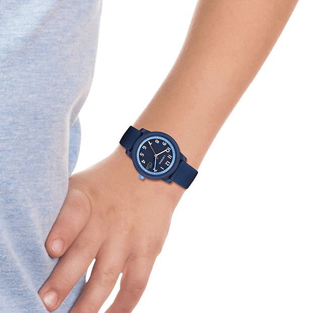 Montre Enfant Lacoste Quartz cadran bleu bracelet silicone bleu
