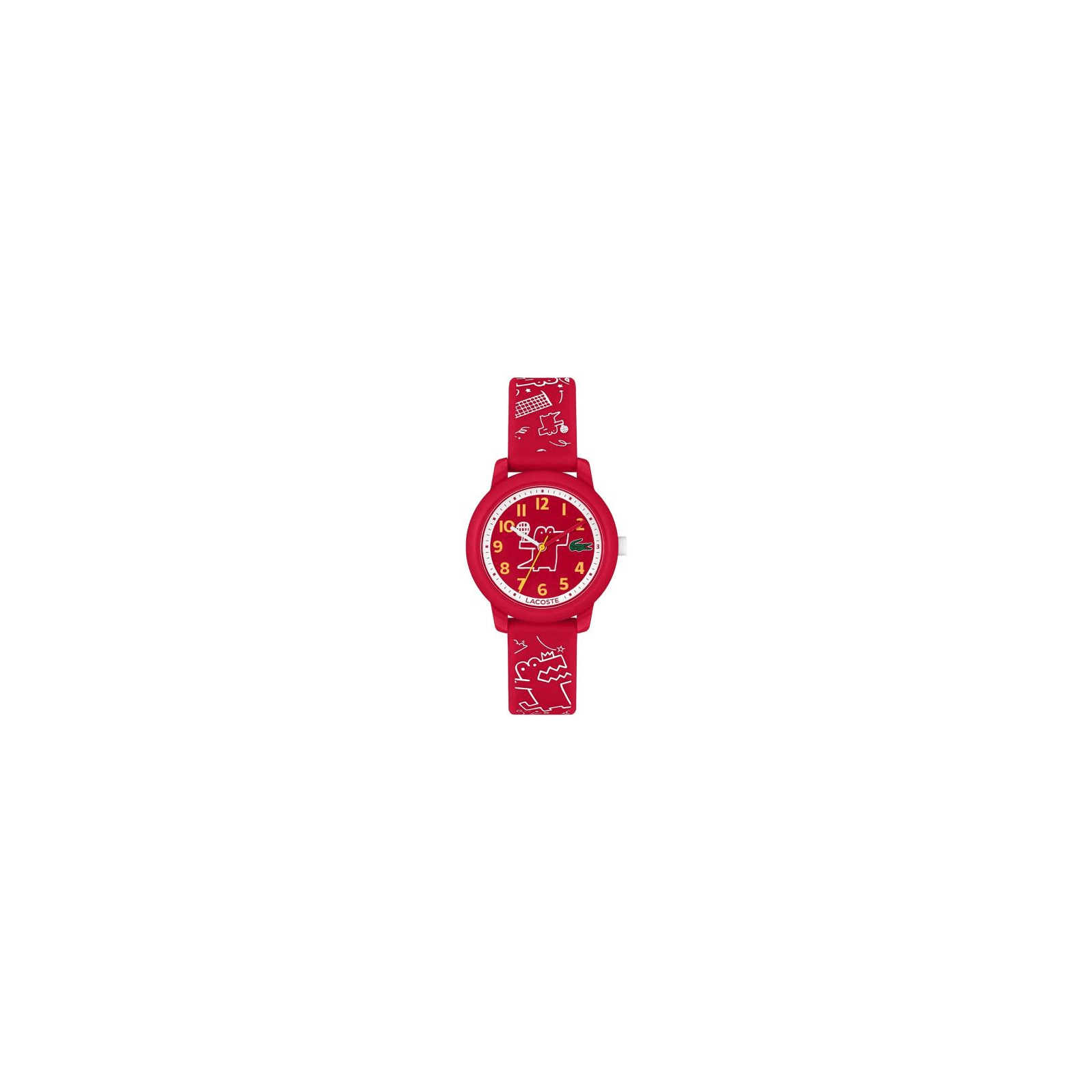Montre Enfant Lacoste Quartz cadran rouge bracelet silicone rouge