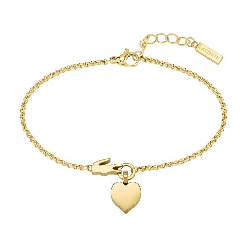 Bracelet acier femme Lacoste Crocodile & Coeur