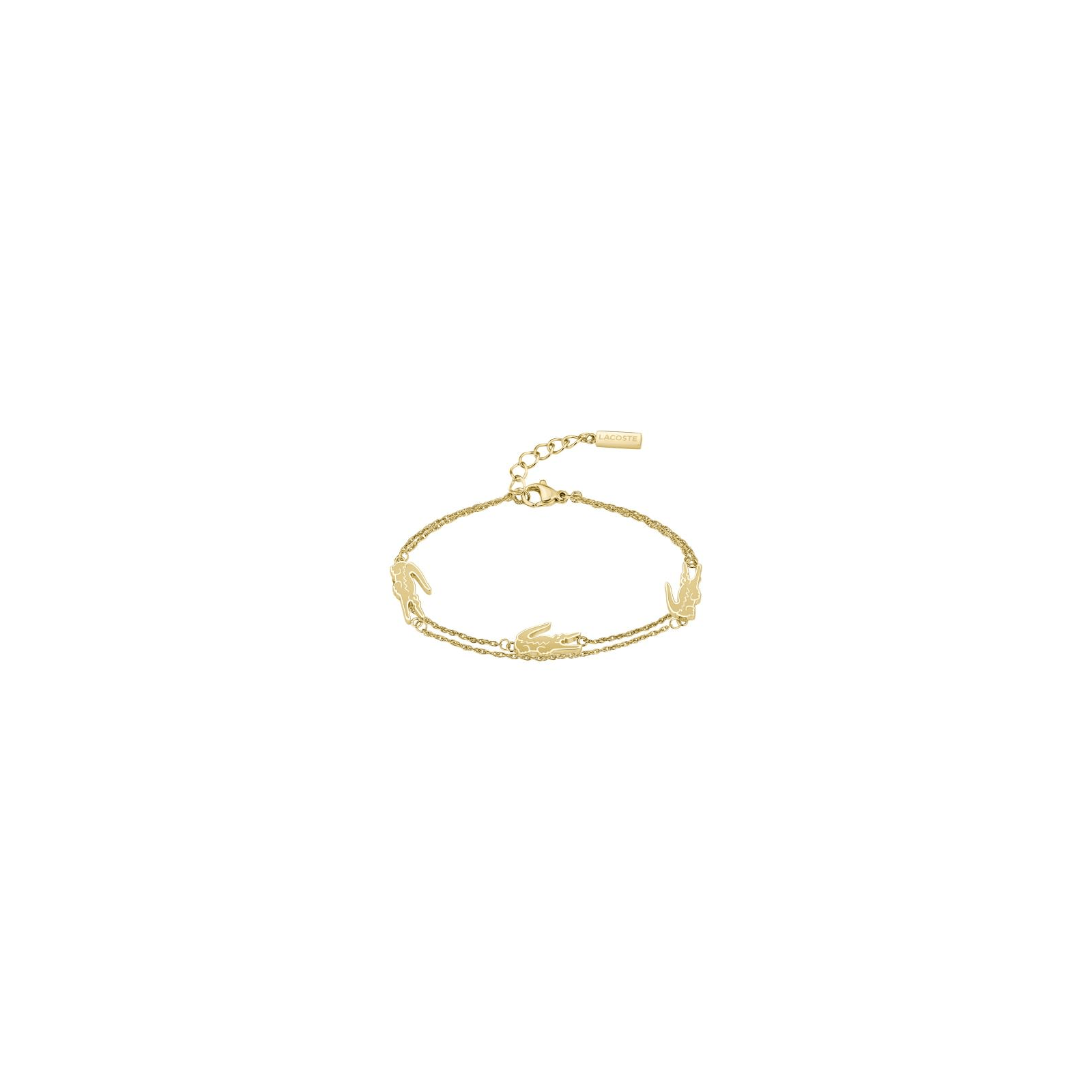 Bracelet LACOSTE Crocodile Acier doré