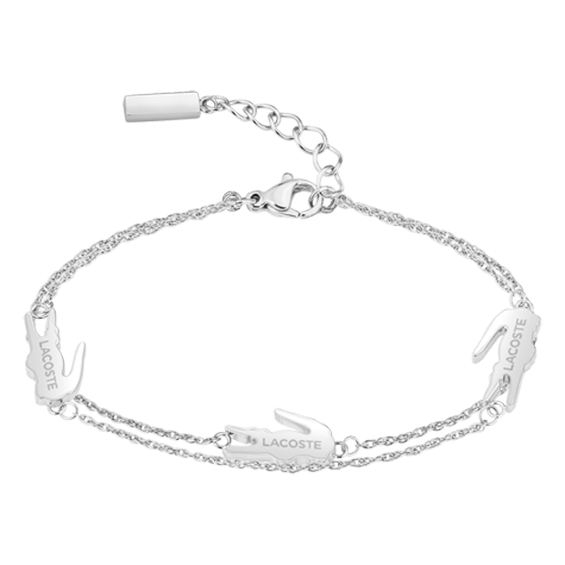 Bracelet LACOSTE Crocodile Acier Argenté