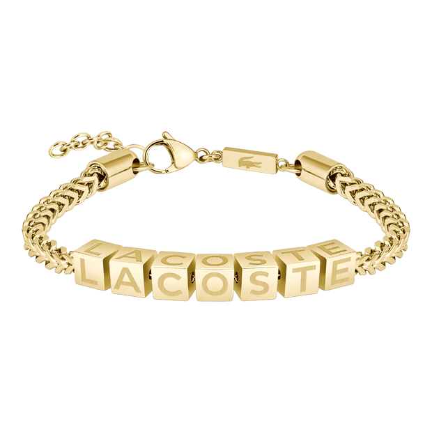 Bracelet LACOSTE Script Acier doré