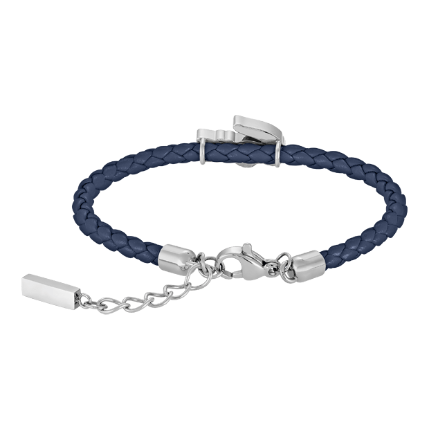 Bracelet cutie crocodile bleu Lacoste